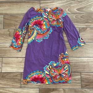 Lilly Pulitzer Purple Butterfly Shauna Shift Dress Size 0